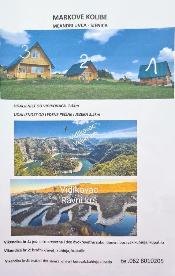 Markove Kolibe 1, Uvac,Vecaa Sjenica Exterior photo
